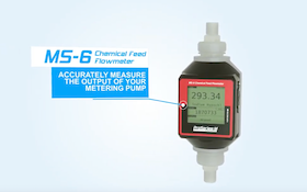 MS-6 Chemical Feed Flowmeter for Municipal Applications